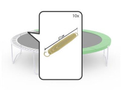 BERG Trampolineveren Favorit Goldspring Basic - 17 cm (doosje 10 stuks)