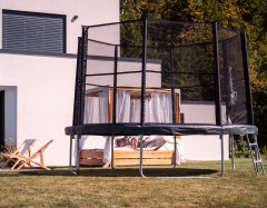 Akrobat Orbit Above ground trampoline 430 + veiligheidsnet