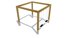 Modernplay_Douglas_Pergola_Hout_Schommel_Grondanker