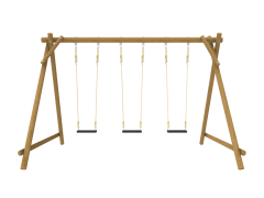 Driepositie houten schommel Sheriff (Rocky Mountain)