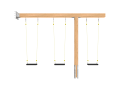 Dubbele aanbouw schommel + oversteek Modernplay regular