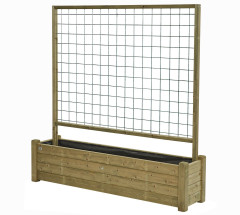 Bloembak Horst 40x180cm met rek