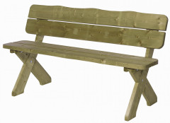 Houten tuinbank Sneek 170cm driezits