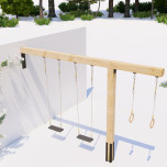 Schommel douglas met muurbevestiging Modernplay 3pos 