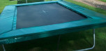 Trampolinerand Extra 330 x 250 cm - groen geschikt voor Elfje Hawai trampoline